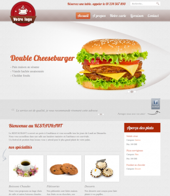 site web internet professionnel gastronomie