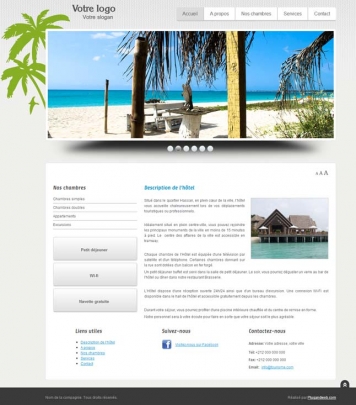 Site web internet professionnel voyage hôtel tourisme excursions chambres