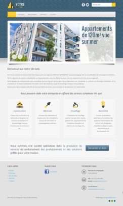 site internet professionnel bâtiment construction publique chauffage électricité