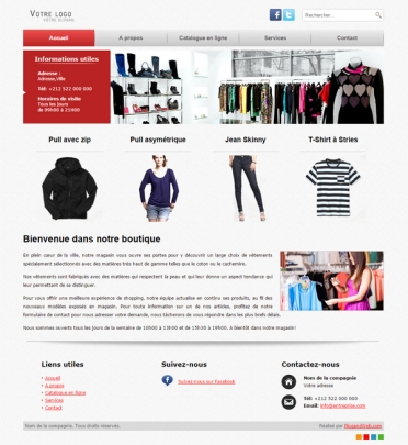 Site web Boutique Look et tendance
