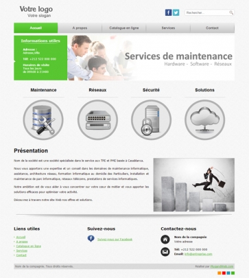 site web Solutions technologiques