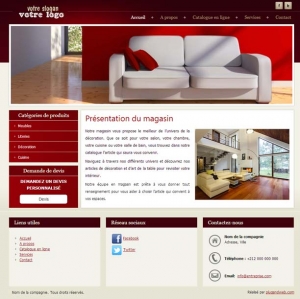 site web professionnel décoration maison meuble chambre design