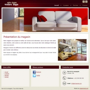 site internet dynamique meuble décoration