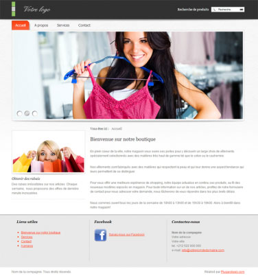 site internet dynamique vêtement mode boutique en ligne