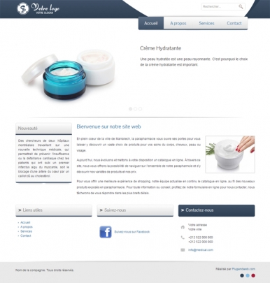 conception site web dynamique santé