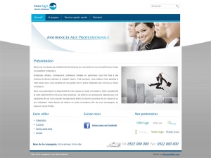 site web internet dynamique assurances aux professionnels entreprises particuliers habitation véhicules