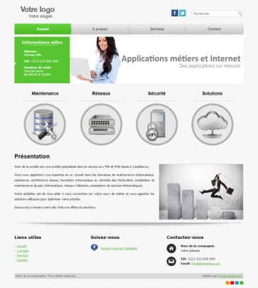 Site web informatique Création web