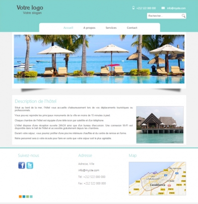 Site web séjour hotel voyage