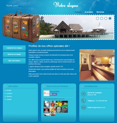 Site internet Dynamique voyage  séjour Hotel